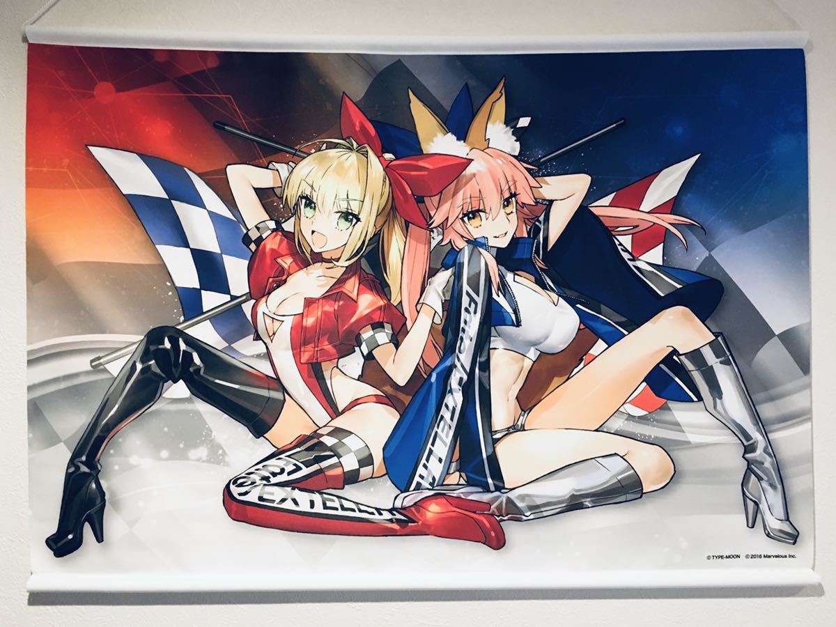 TYPE MOON Racing B2タペストリー ネロ 玉藻の前 fgo fate レーシング