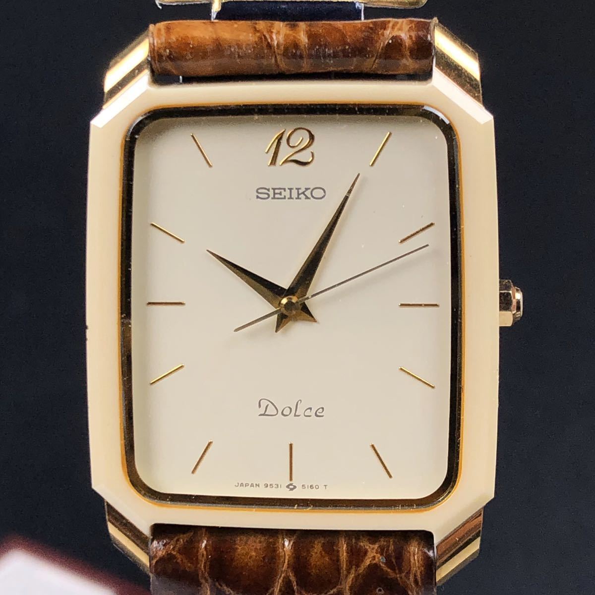 新品】未使用/不動□デッドストック SEIKO Dolce 9531-513A セイコー 
