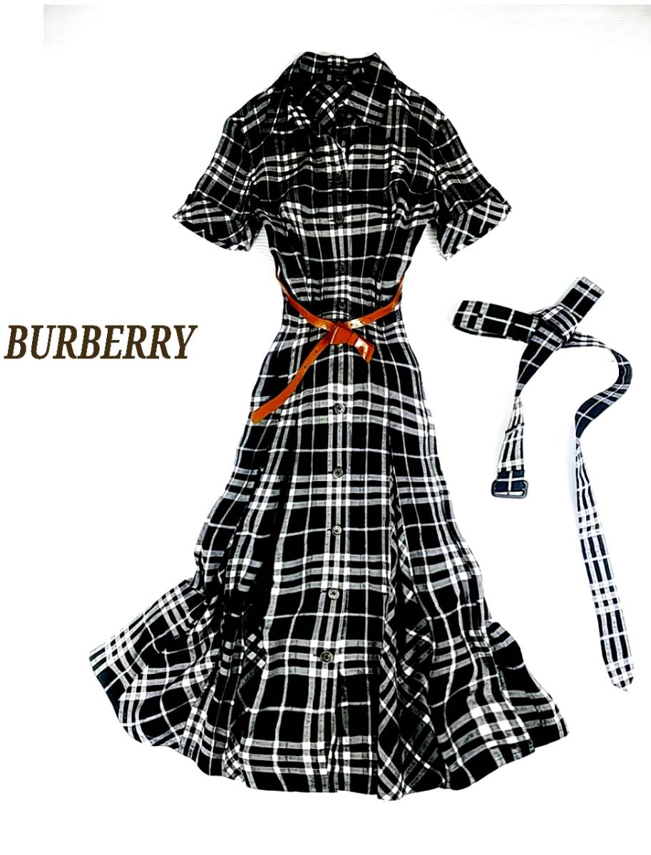 バーバリー Burberry London 胸元ホース刺繍 本革 ウエストベルト2本 ペチコート付き ロング丈ワンピース 全ボタンロゴ刻印 の落札情報詳細 ヤフオク落札価格情報 オークフリー スマートフォン版