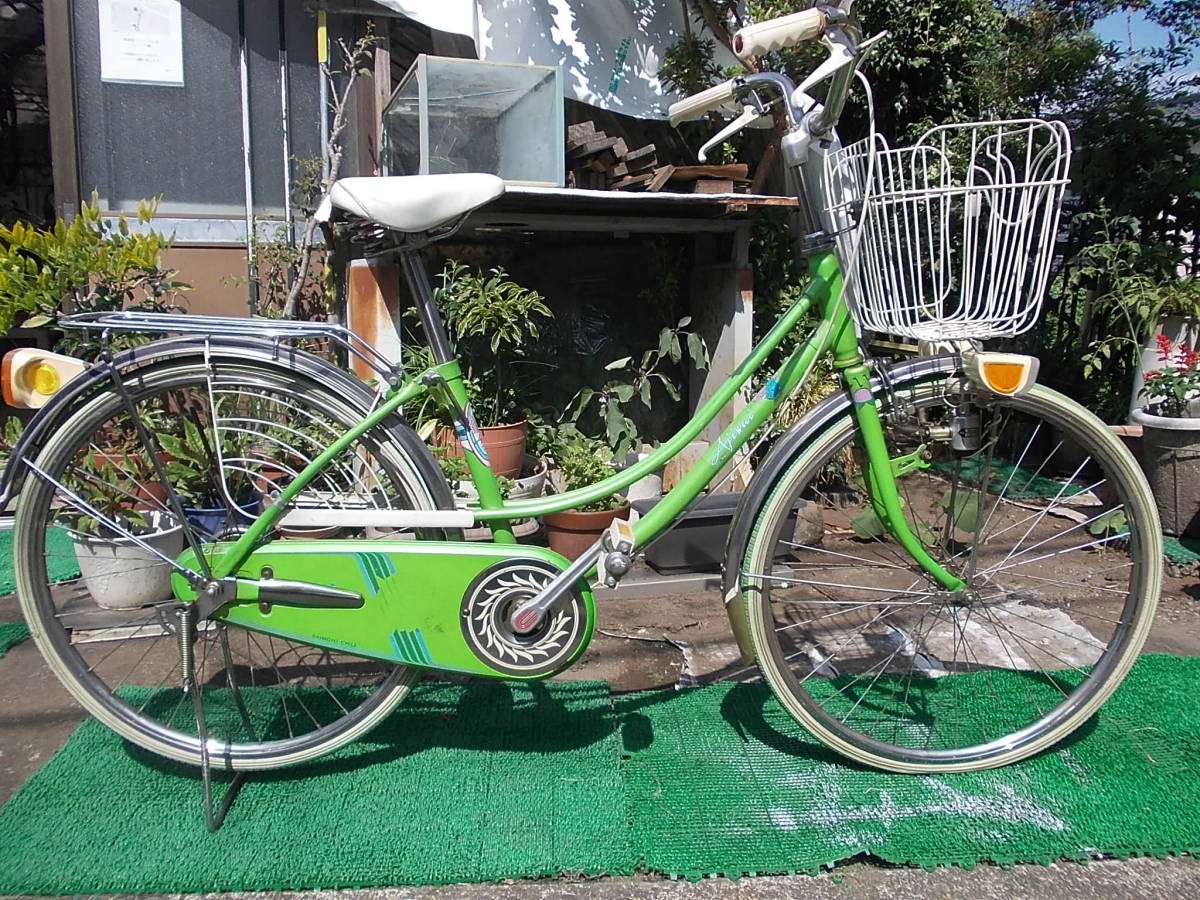 サイモト自転車 SAIMOTO アジサイ 24インチ 昭和レトロ婦人車 当時物