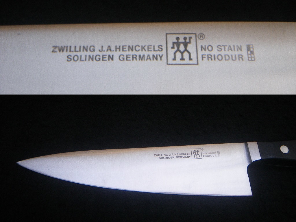 3 Zwilling J A Henckels Solingen Germany 牛刀 洋包丁 ツヴィリング ヘンケルス ゾーリンゲン ドイツ製 Chef S Knife の落札情報詳細 ヤフオク落札価格情報 オークフリー スマートフォン版