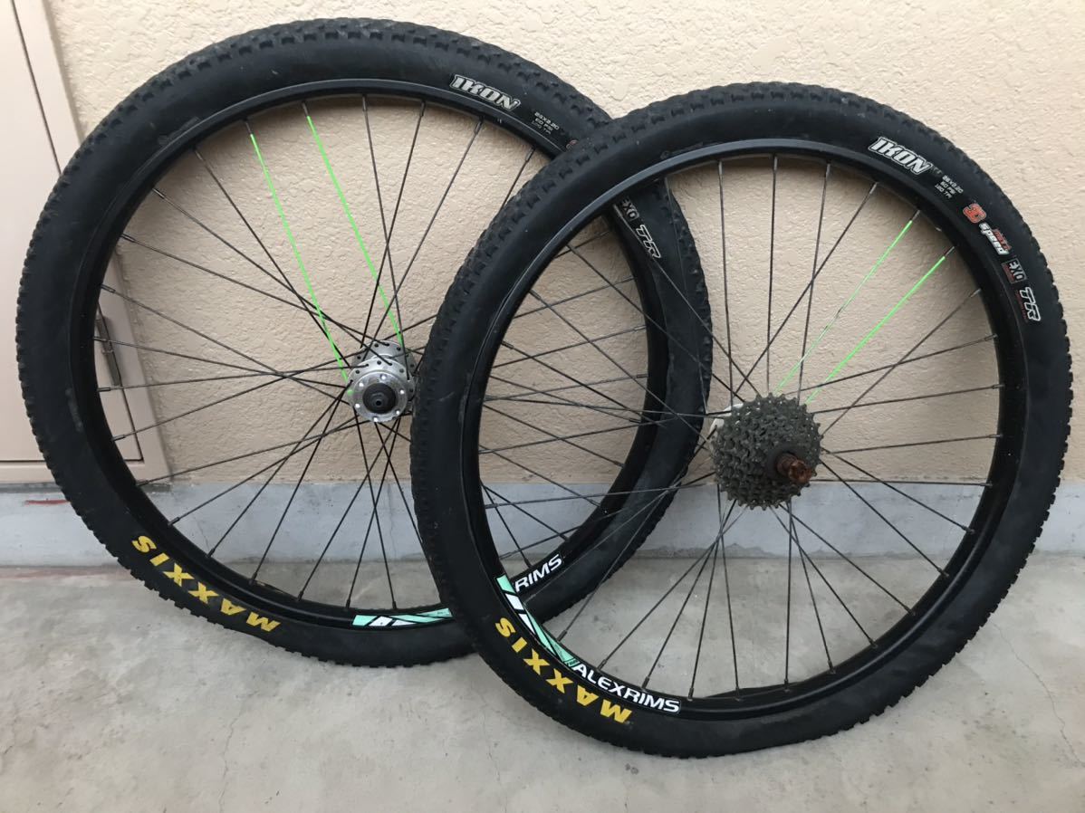 26インチホイール ALEXRIMS MAXXIS マウンテンバイク ダートジャンプ