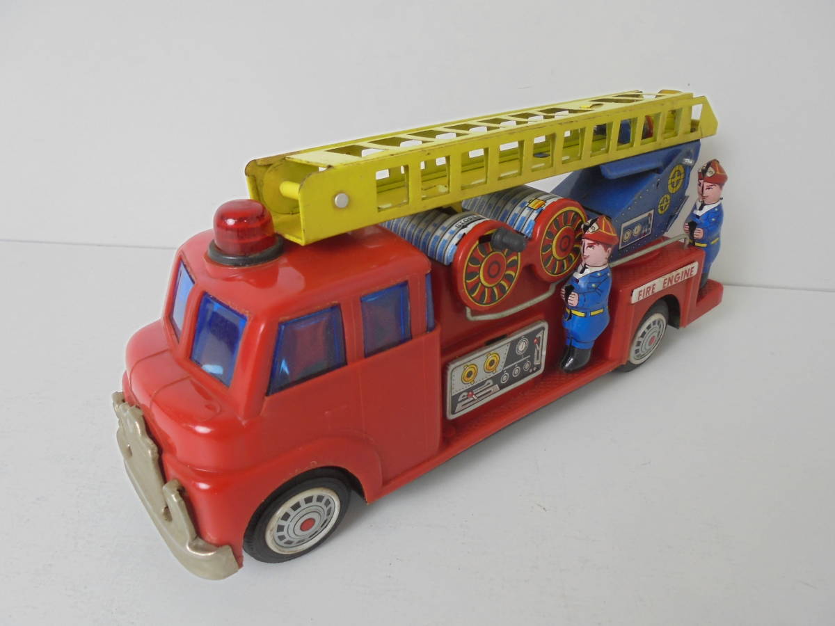 静 ブリキのおもちゃ 消防車 はしご車 ビンテージ おもちゃ レトロ 昭和 乗り物 レッド イエロー 中古 S 0396 の落札情報詳細 ヤフオク落札価格情報 オークフリー スマートフォン版