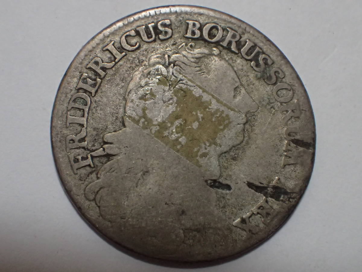 プロイセン王国 1768年 1/3 ターラー銀貨 フリードリヒ2世 18世紀
