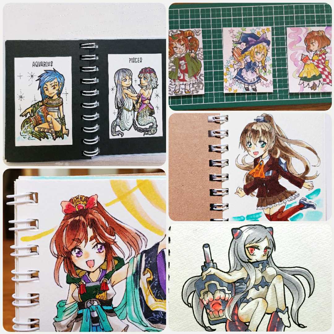 手描きイラスト リクエスト ミニチュアスケッチブック 超ミニ オークション の落札情報詳細 ヤフオク落札価格情報 オークフリー スマートフォン版