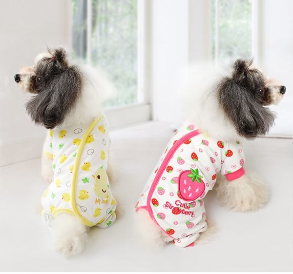 新品 犬服 ロンパース 抜け毛対策 伸縮性抜群 大hit商品 カバーオール 部屋着 つなぎ 傷なめ防止 オーバーオール ペット 新品 ひよこ柄sサイズ の落札情報詳細 ヤフオク落札価格情報 オークフリー スマートフォン版