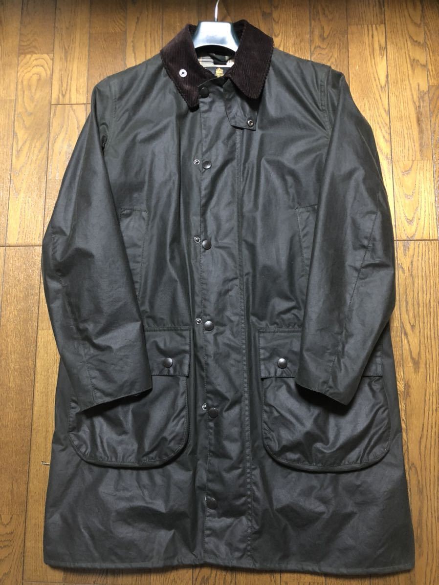 新品 バブアー ボーダーsl Barbour Border Sl 40 セージ 新品同等品 専用ハンガー付 送料込 オイルドジャケット ステンカラーコート の落札情報詳細 ヤフオク落札価格情報 オークフリー スマートフォン版