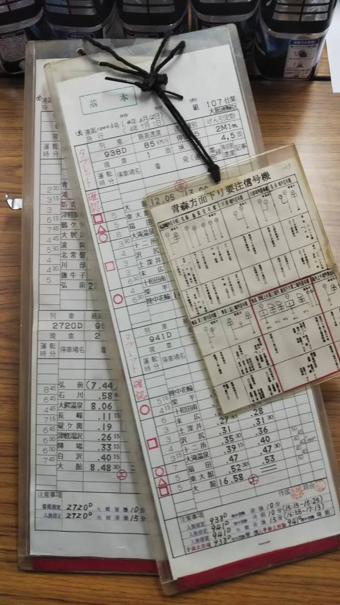 大館運輸区スタフ　4枚セット 平成4年 大館運輸区 花輪線・奥羽本線 スタフの落札情報詳細 - Yahoo