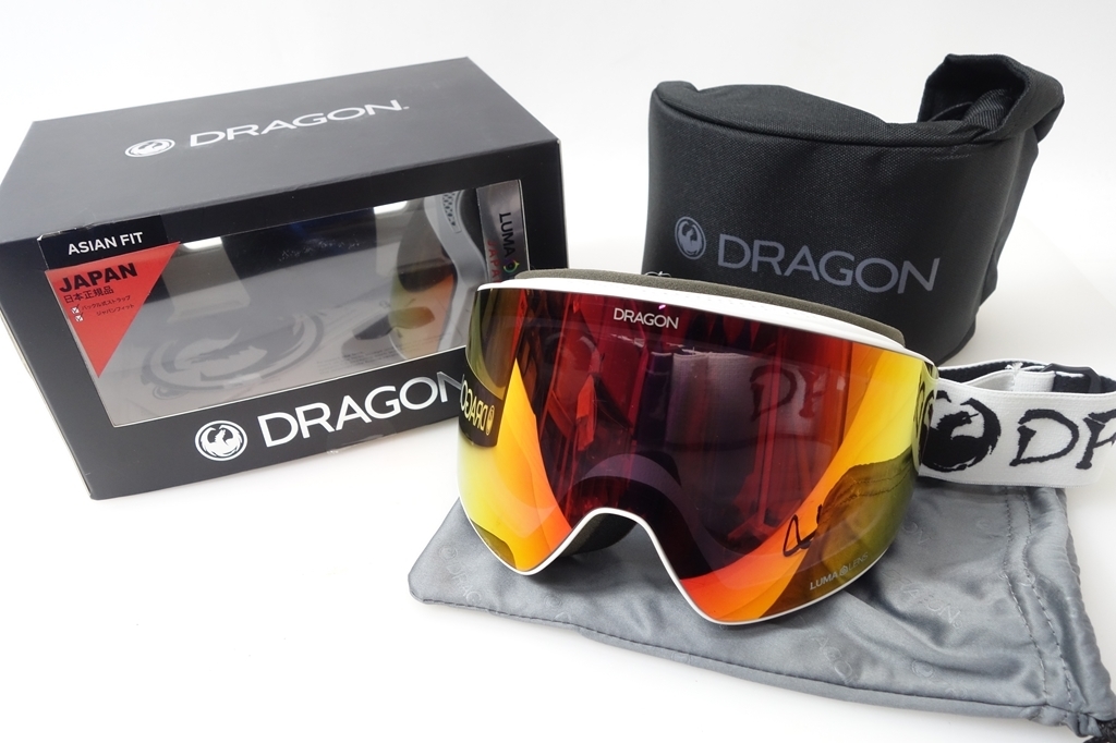 DRAGON ドラゴン DXS WHITE LUMALENS AMBER キッズ ゴーグル