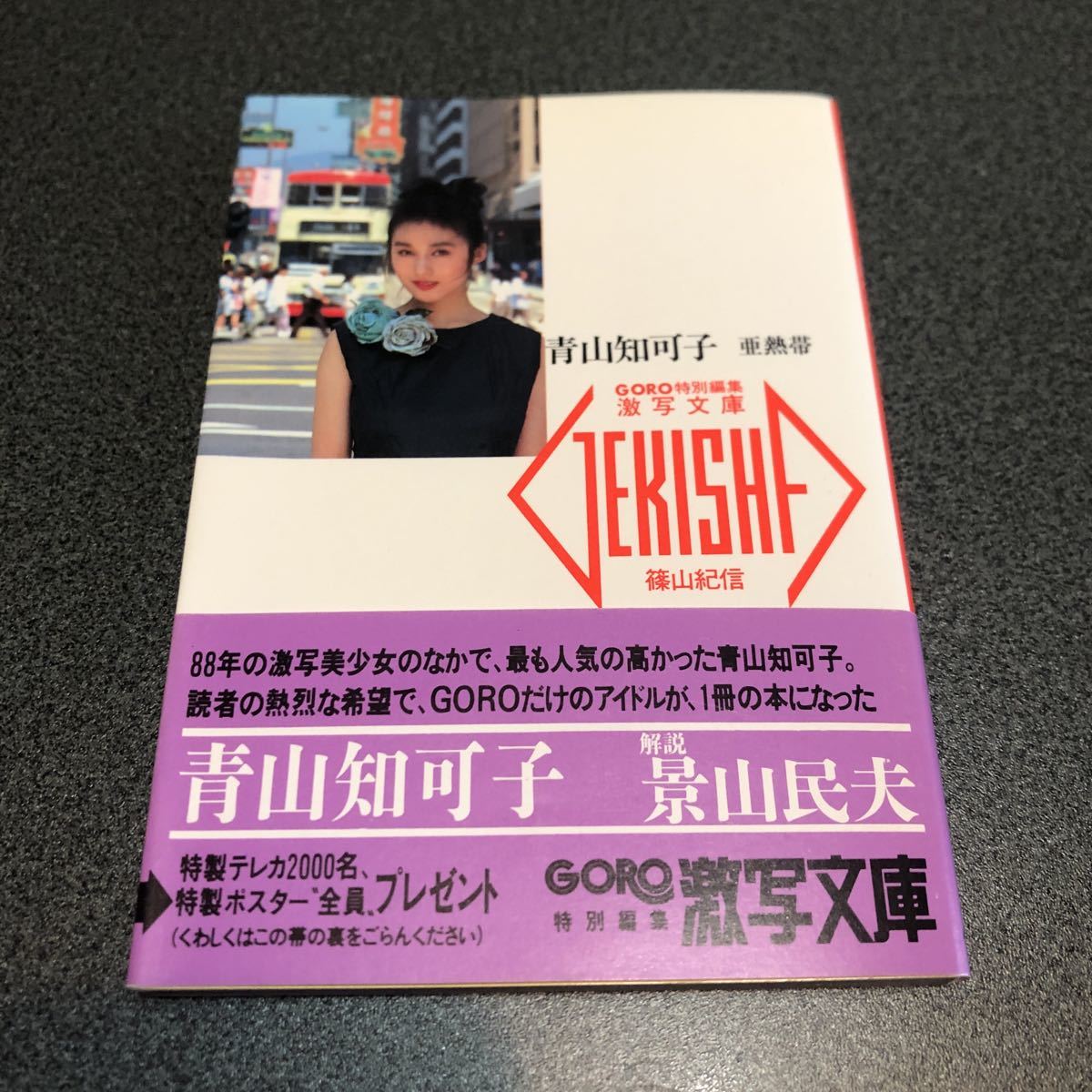 青山知可子 亜熱帯 GORO特別編集 激写文庫 篠山紀信 写真集 帯付き