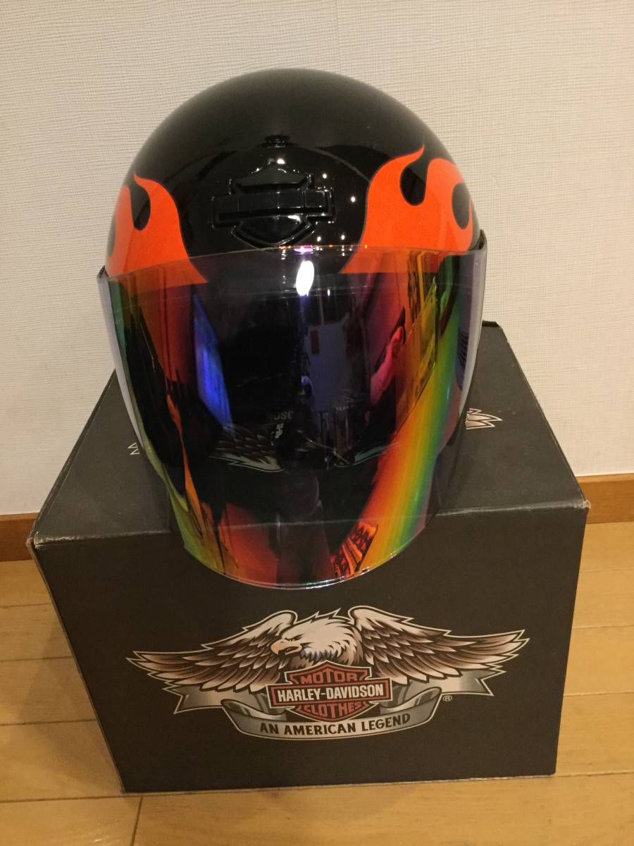 ほぼ未使用 ◇ハーレーダビッドソン純正ジェットヘルメット