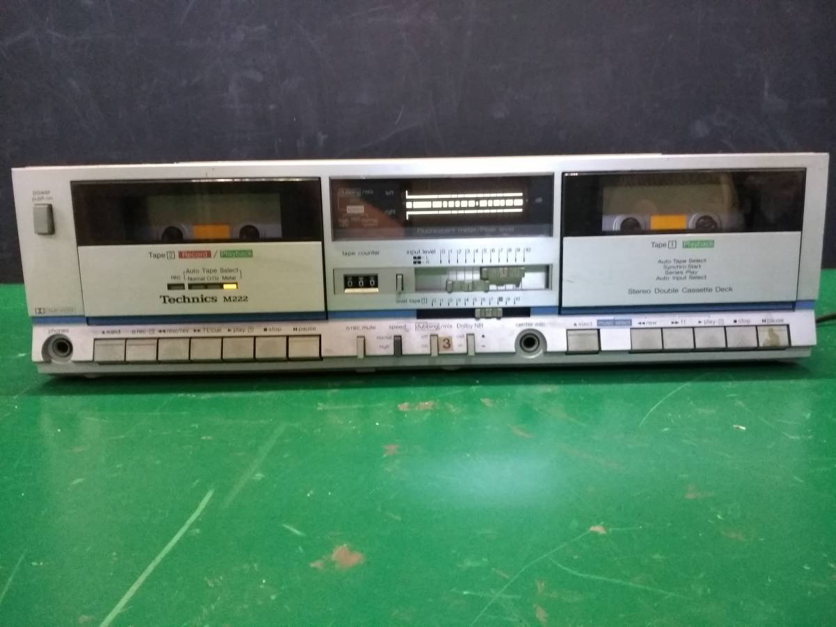 美品 動作品】Technics RS-M222 ダブルカセットデッキ 希少