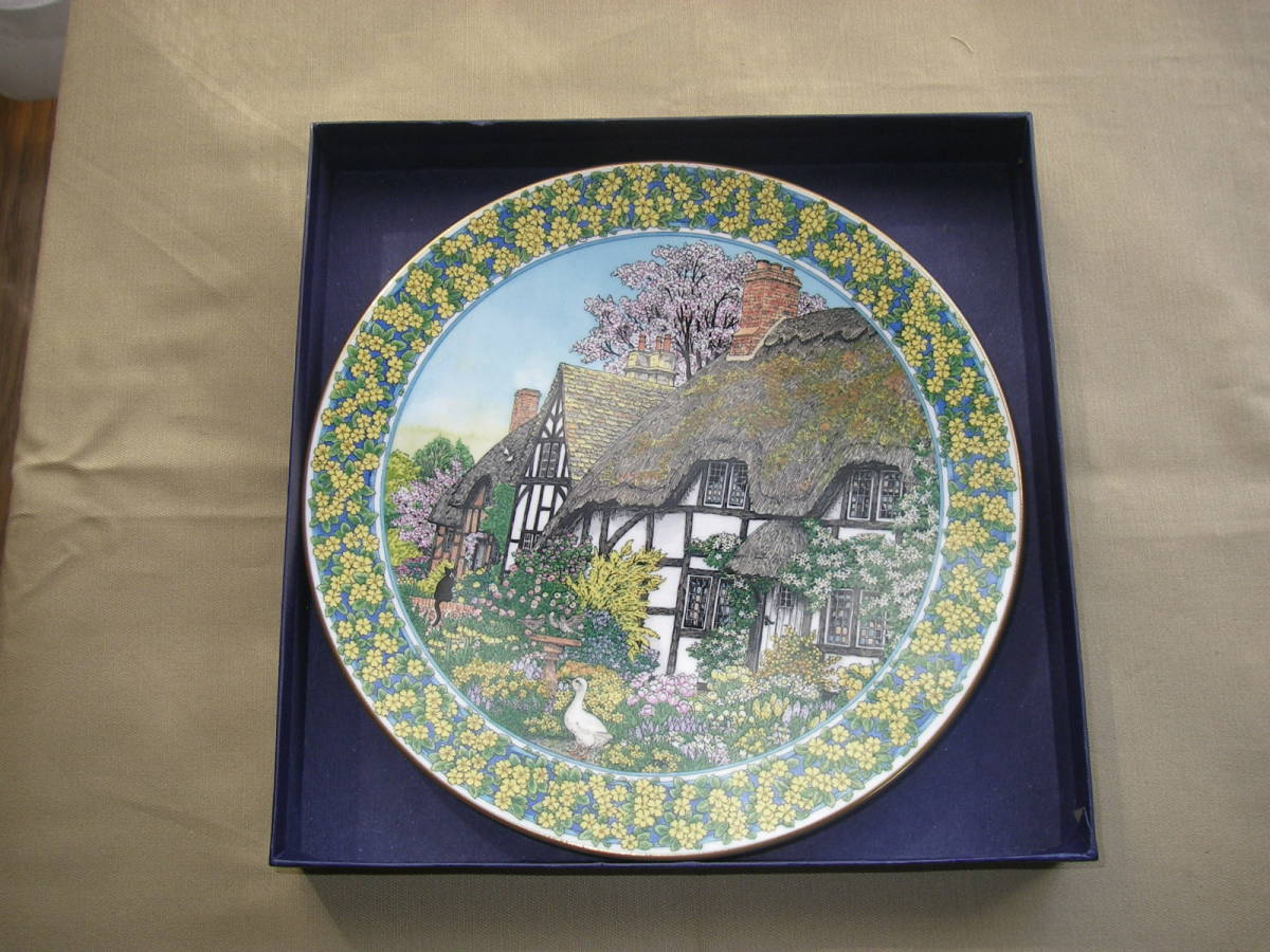 ロイヤルウースター　スー・スカラード　絵皿　飾皿　コテージガーデンズ ロイヤルウースタースー・スカラード絵皿飾皿コテージガーデンズ
