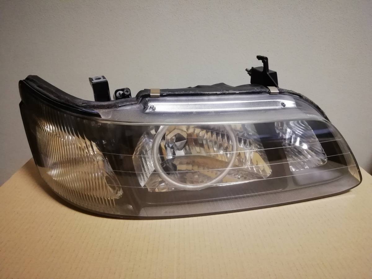 C35 ローレル ヘッドライト LED イカリング ブラック 加工の落札情報