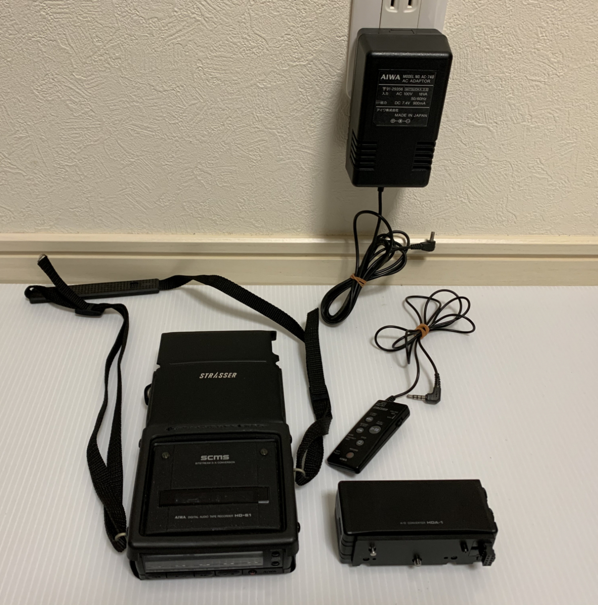 AIWA / HDS1 DAT TAPE RECORDER STRASSER ポータブルDAT アイワ ジャンク品の落札情報詳細