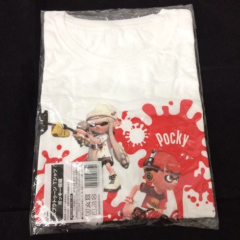新品 C103 新品 未開封 スプラトゥーン Tシャツ ポッキー極細 ホワイト フリーサイズ の落札情報詳細 ヤフオク落札価格情報 オークフリー スマートフォン版