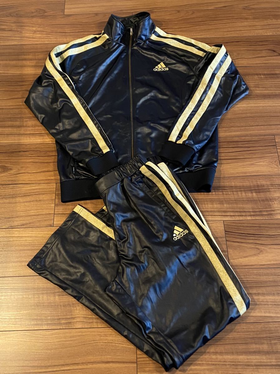 Adidas 上下セット ジャージ ジャージ上下 アディダスジャージ上下 黒 ゴールド サイズll J O Climalite の落札情報詳細 ヤフオク落札価格情報 オークフリー スマートフォン版