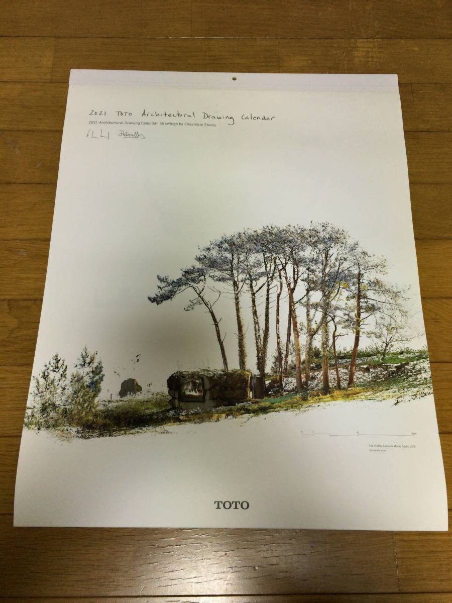 新品 Toto 21年 建築家 ドローイング 壁掛け カレンダー アンサンブルスタジオ Ensamble Studio 建築 設計 ポスター の落札情報詳細 ヤフオク落札価格情報 オークフリー スマートフォン版