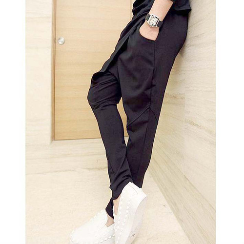 新品 黒 L ブラック サルエルパンツ メンズ スキニー ストレッチ スリム タイト パンツ Xmab219 の落札情報詳細 ヤフオク落札価格情報 オークフリー スマートフォン版