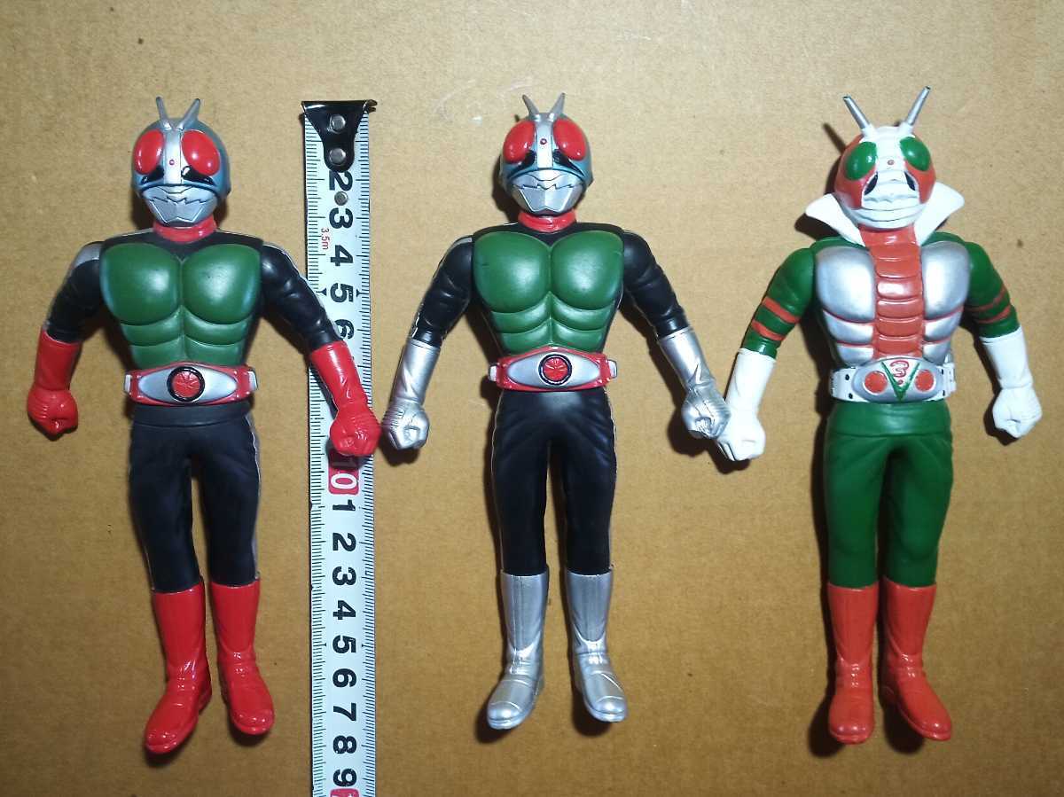 旧ライダーヒーローシリーズ　仮面ライダーストロンガー＆スカイライダー　ソフビ ライダーヒーローシリーズ(仮面ライダー1号～仮面ライダーZX