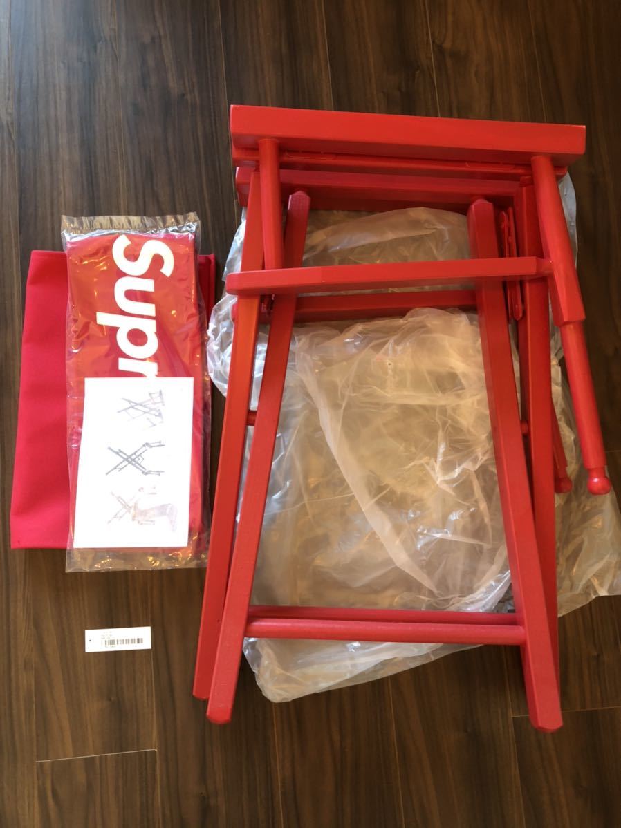 Supreme x Anonima Castelli  REDコラボチェア レッド（赤）系 アウトドア(キャンプ)チェア(ライフスタイル