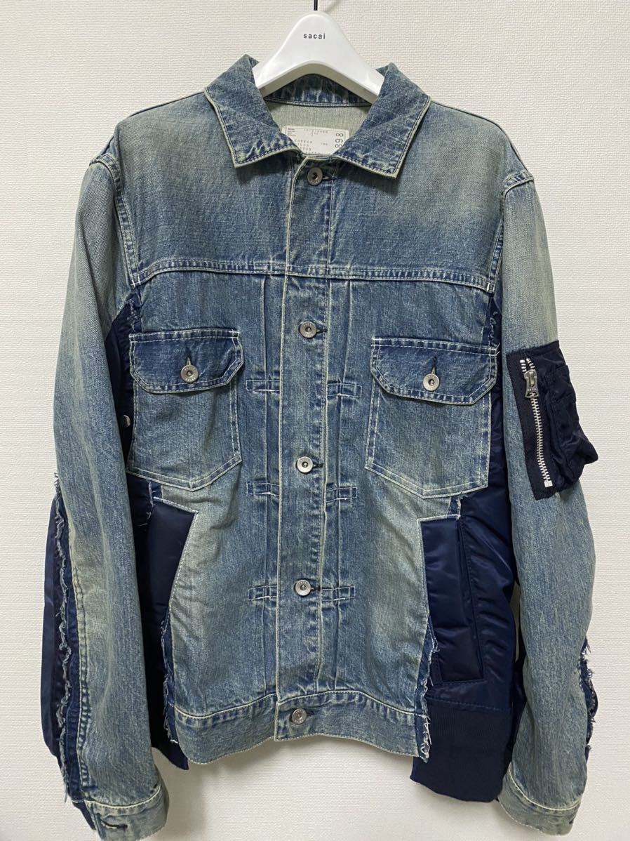 sacai SCM-022 デニムジャケット 451 sacai SCM-022 デニムジャケット本日限定値下げ