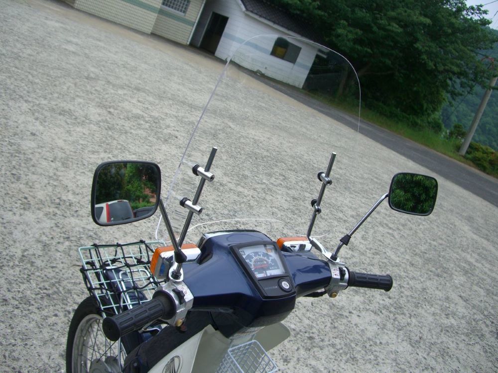 新品 新品 スーパーカブカスタム 原付用ウインドスクリーン Ws 04c メーターバイザー 風防ウインドシールド スクリーンシールド の落札情報詳細 ヤフオク落札価格情報 オークフリー スマートフォン版