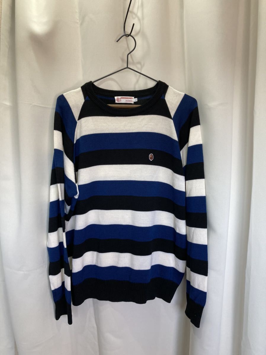 アベイシングエイプ ボーダーセーター L 美品 （激レア! 00's A