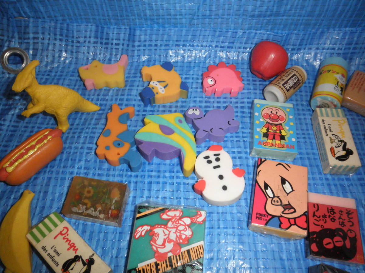 新品】昔の消しゴム ファンシー 昭和レトロ アンパンマン ディズニー