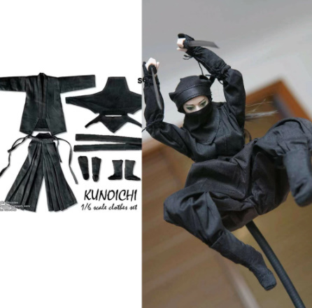 新品】F302 1/6 忍び 忍者 くノ一 くのいち 女性フィギュア用 TOYSDAO