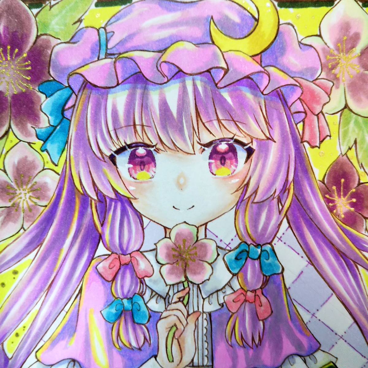 新品 手描き同人イラスト 東方project パチュリー ノーレッジ の落札情報詳細 ヤフオク落札価格情報 オークフリー スマートフォン版