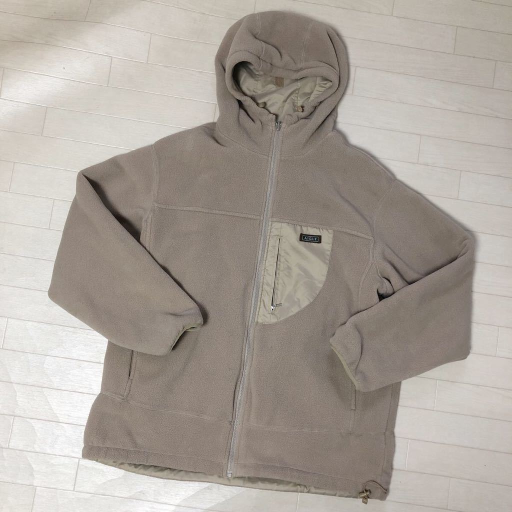 1272 リバーシブル Aigle エーグル フリースパーカー メンズ サイズ L ジャケット トップス アウターフリース の落札情報詳細 ヤフオク落札価格情報 オークフリー スマートフォン版
