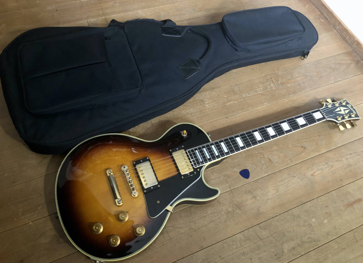 ギター Burny LesPaul Custom RLC-80S masao 美品 Burny バーニー レスポールカスタム RLC-80S ホワイト
