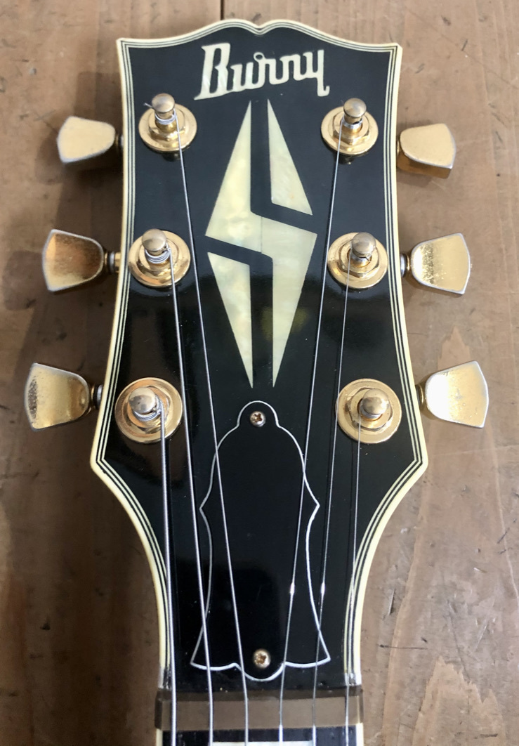 名器 Burny RLC-70 Les Paul Custom '60model Tobacco Sunburst 1990年