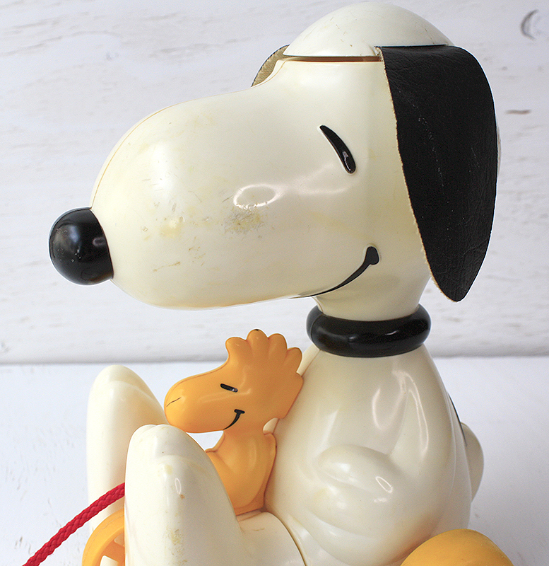【1972 vintage】HASBRO SNOOPY スヌーピー プルトイ Vintage Peanuts Hasbro Snoopy W/ Spinning Helicopter Ears