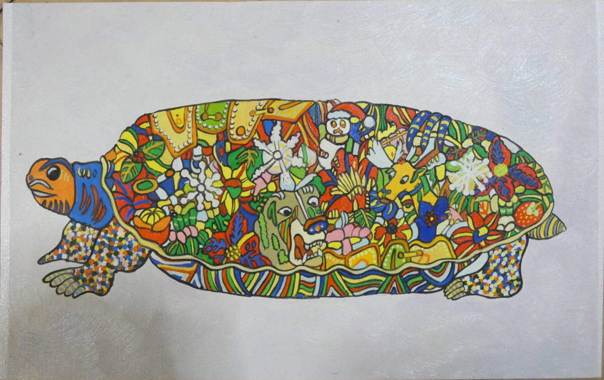 カメ】油彩 手描き肉筆 M10号 絵画 額縁付きジミー大西の落札情報詳細