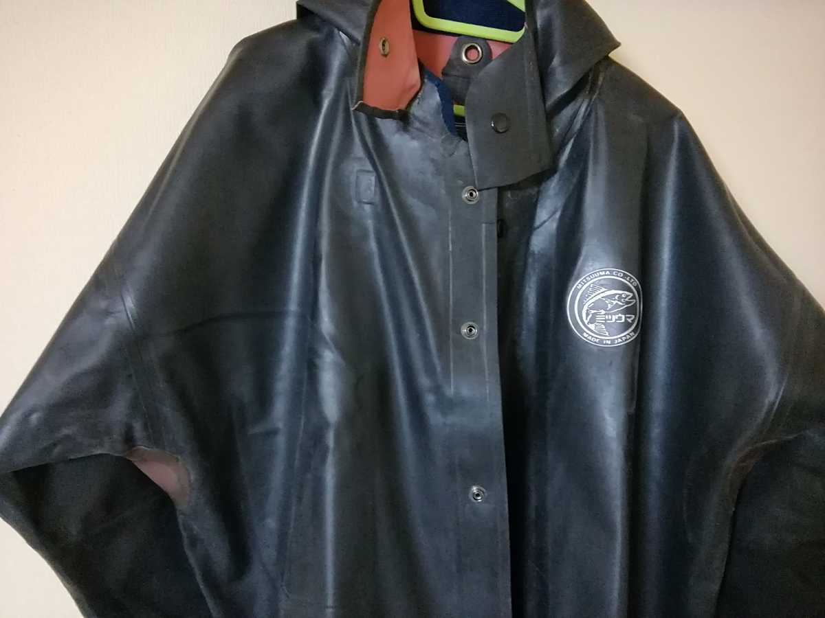 ミツウマ ゴム合羽 漁撈ジャンパー 3号