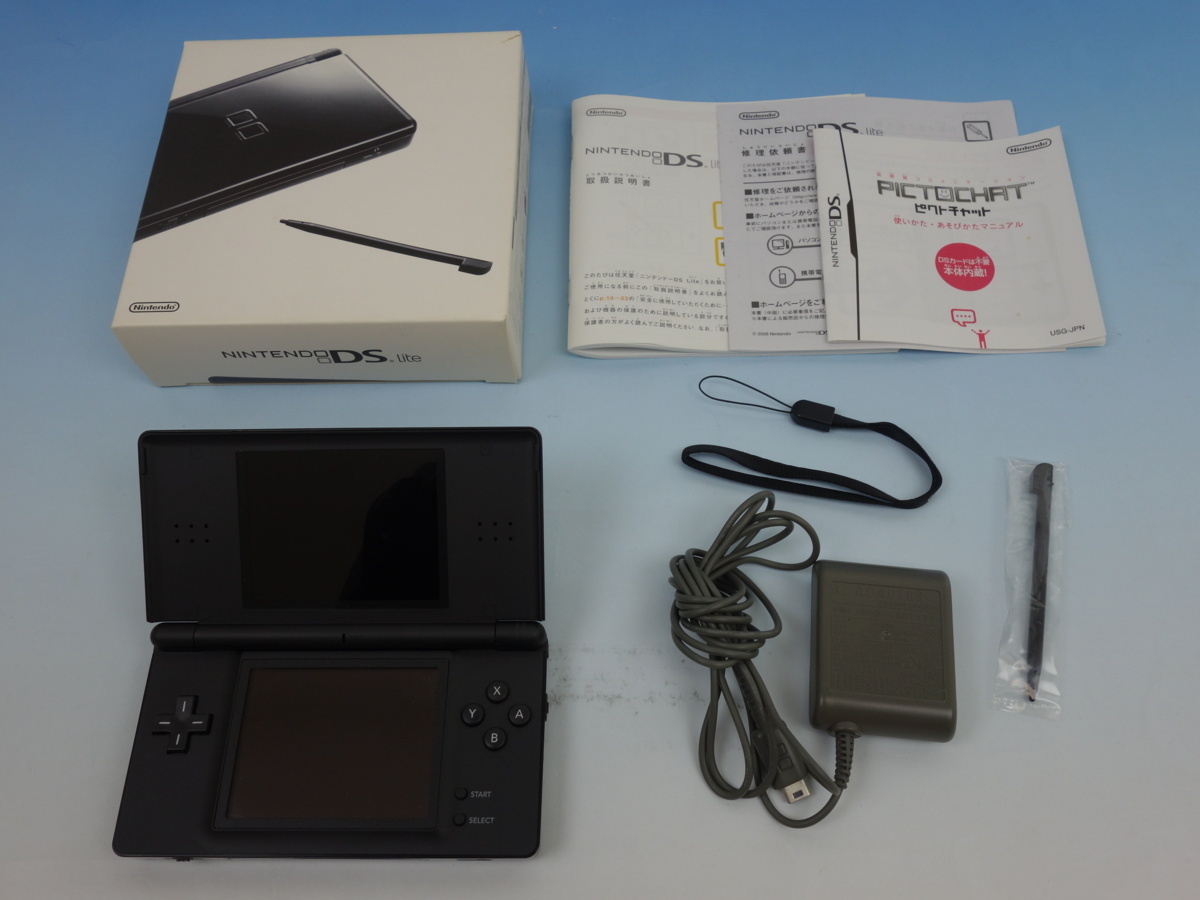 Nintendo 任天堂 Ds Lite ライト Usg 001 ジェットブラック 初期化済 の落札情報詳細 ヤフオク落札価格情報 オークフリー スマートフォン版