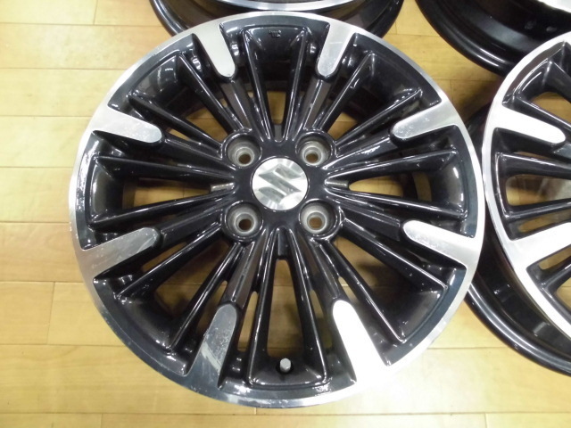 スズキ MK53S スペーシア カスタム 純正 ホイール 4本 4H-100 15インチ