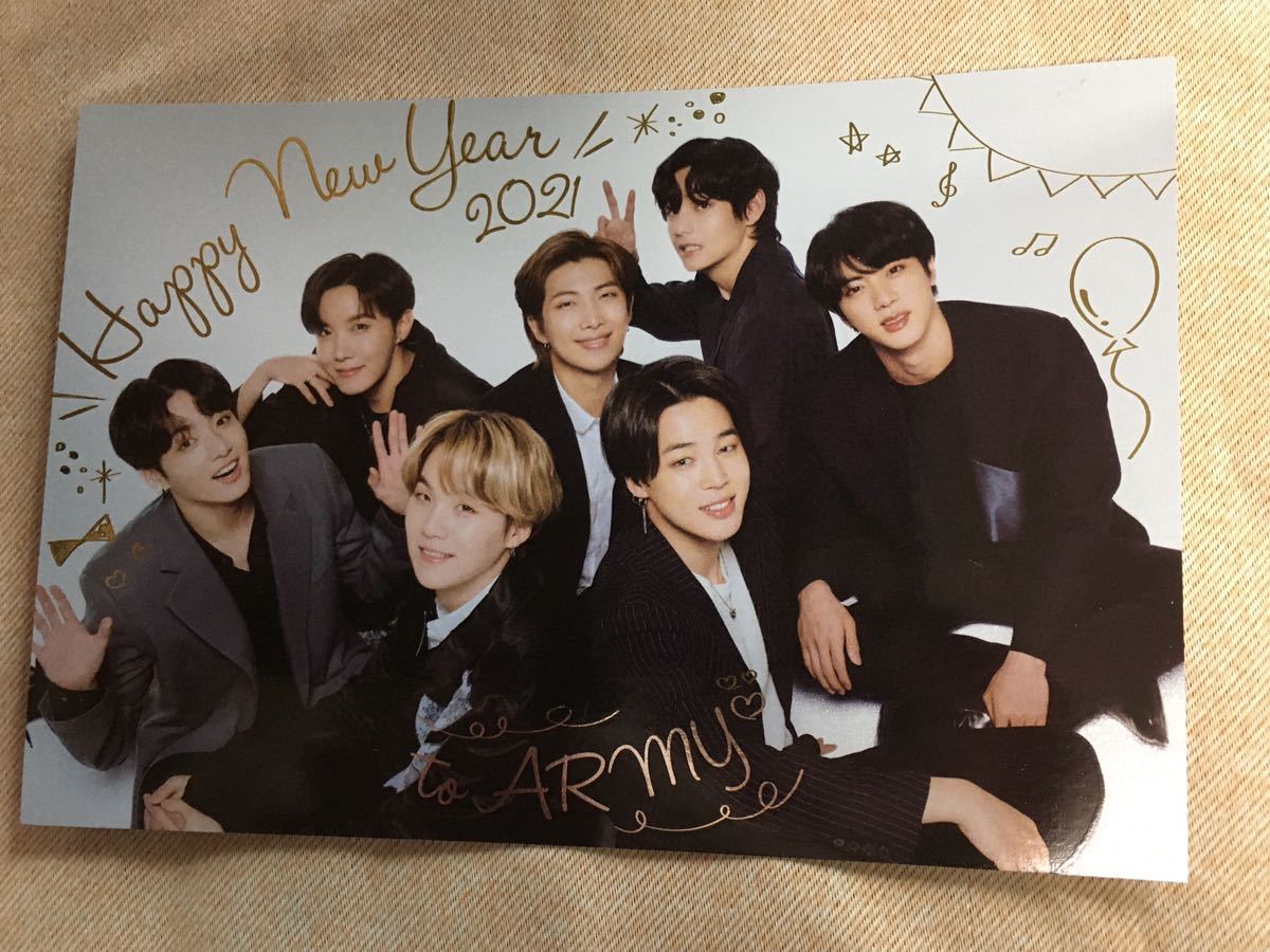 新品】BTS 2021年賀状☆BTS JAPAN OFFICIAL FANCLUB グリーティング