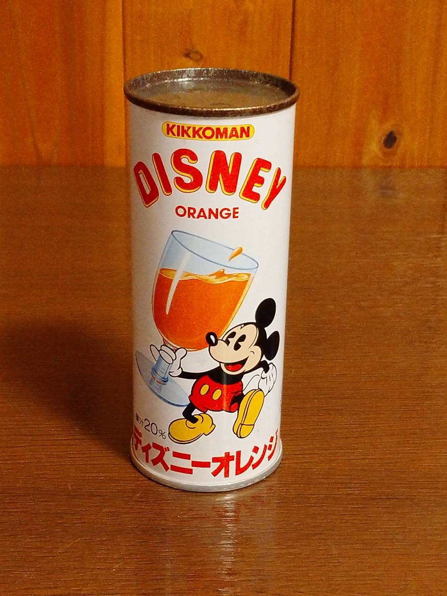 激レア】ディズニー オレンジジュース 空き缶 鉄製 キッコー食品 激レア】ディズニー オレンジジュース 空き缶 鉄製 キッコー食品