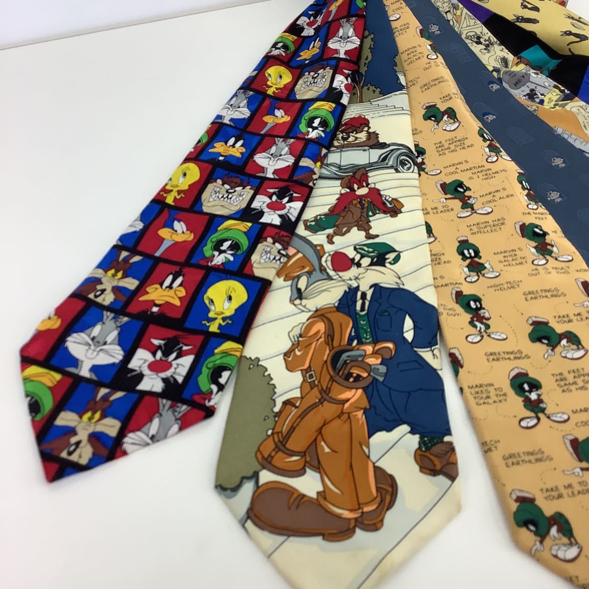245 SILK 100% ネクタイ まとめて Warner BROS studio ワーナー