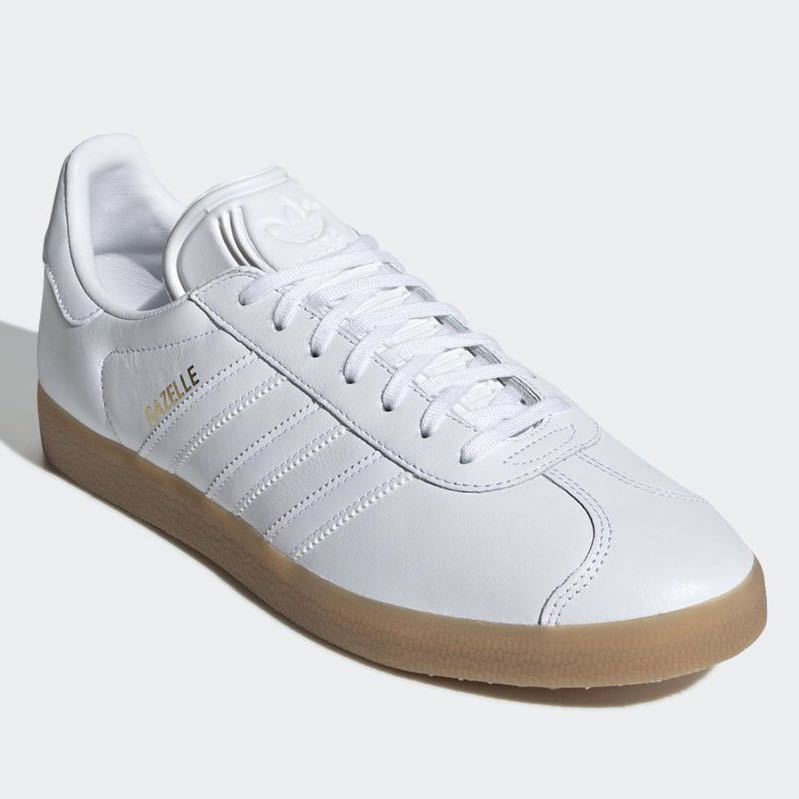 新品 新品未使用 Adidas ガゼル 26cm 本革 Gazelle ガッツレー レザー アディダス スニーカー シューズ 白 ガムソール 7479 靴 サンバ の落札情報詳細 ヤフオク落札価格情報 オークフリー スマートフォン版