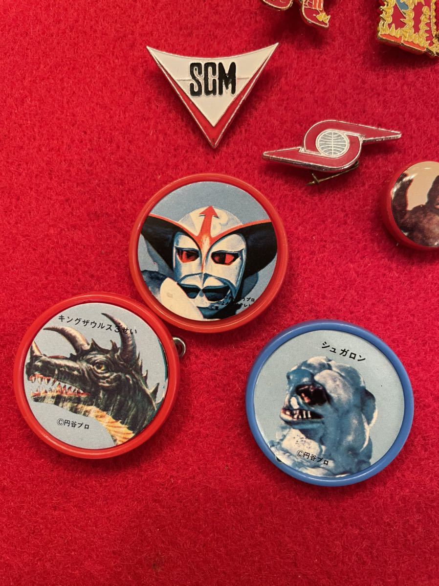 円谷プロ 小学館 缶バッチ ピンバッジ ウルトラマンA 怪獣バッジ