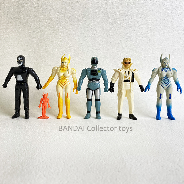 バンダイ BANDAI 機動刑事 ジバン バイオロン ソフビ 人形 6点 マスク