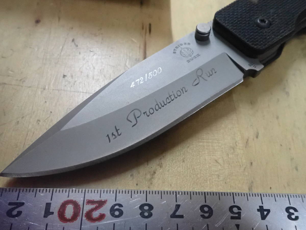 BUCK STRIDER バック ストライダー 折り畳みナイフ 1st Production Run 500個限定 BG-42 BOS USA SB.2 アウトドア ナイフ 折り畳み バック ストライダー BUCK STRIDER 1ST