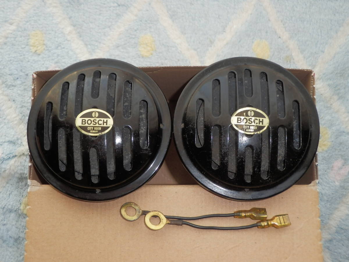 BOSCHボッシュ CITY HORN シティホーン 清掃済 クラクション ホーン 旧車 クラシックカー オールドカー スーパーホーン
