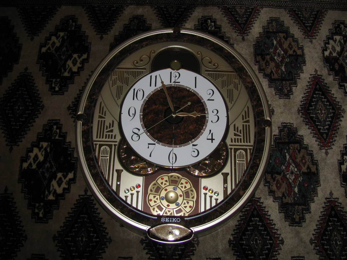 SEIKO からくり時計/掛時計 ウェーブシンフォニー RE568B 展示未使用品 ...