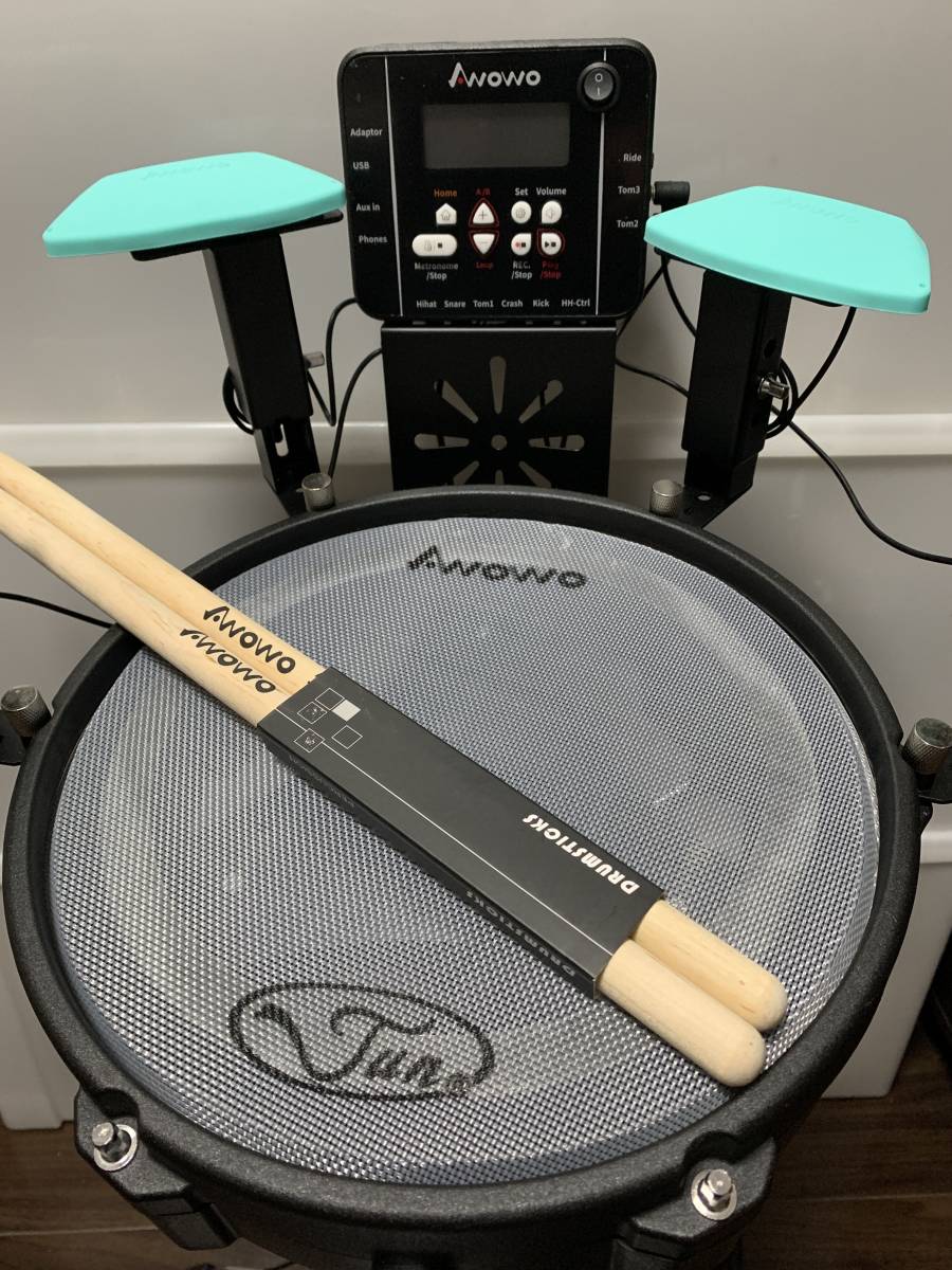 AWOWO (アウォウォ) コンパクト電子ドラムキット PSE認証済AC