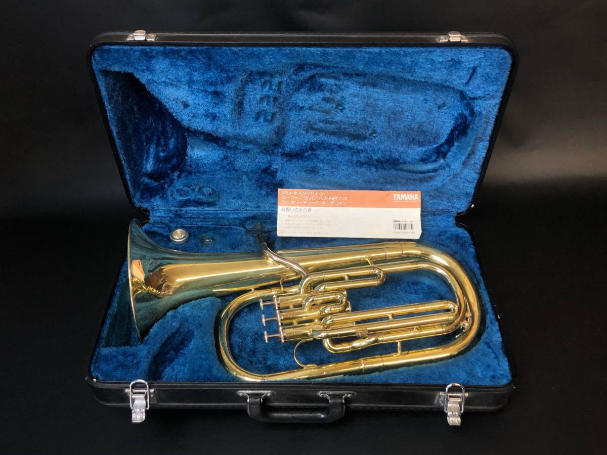 ジャンク☆YAMAHA アルトホルン YAH-202 マウスピース ケース付き